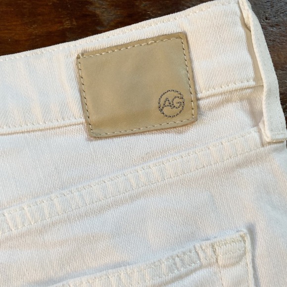AG Adriano Goldschmied The Ex Boyfriend Slouchy Slim White Denim Jeans 27X28 EUC - Picture 10 of 12